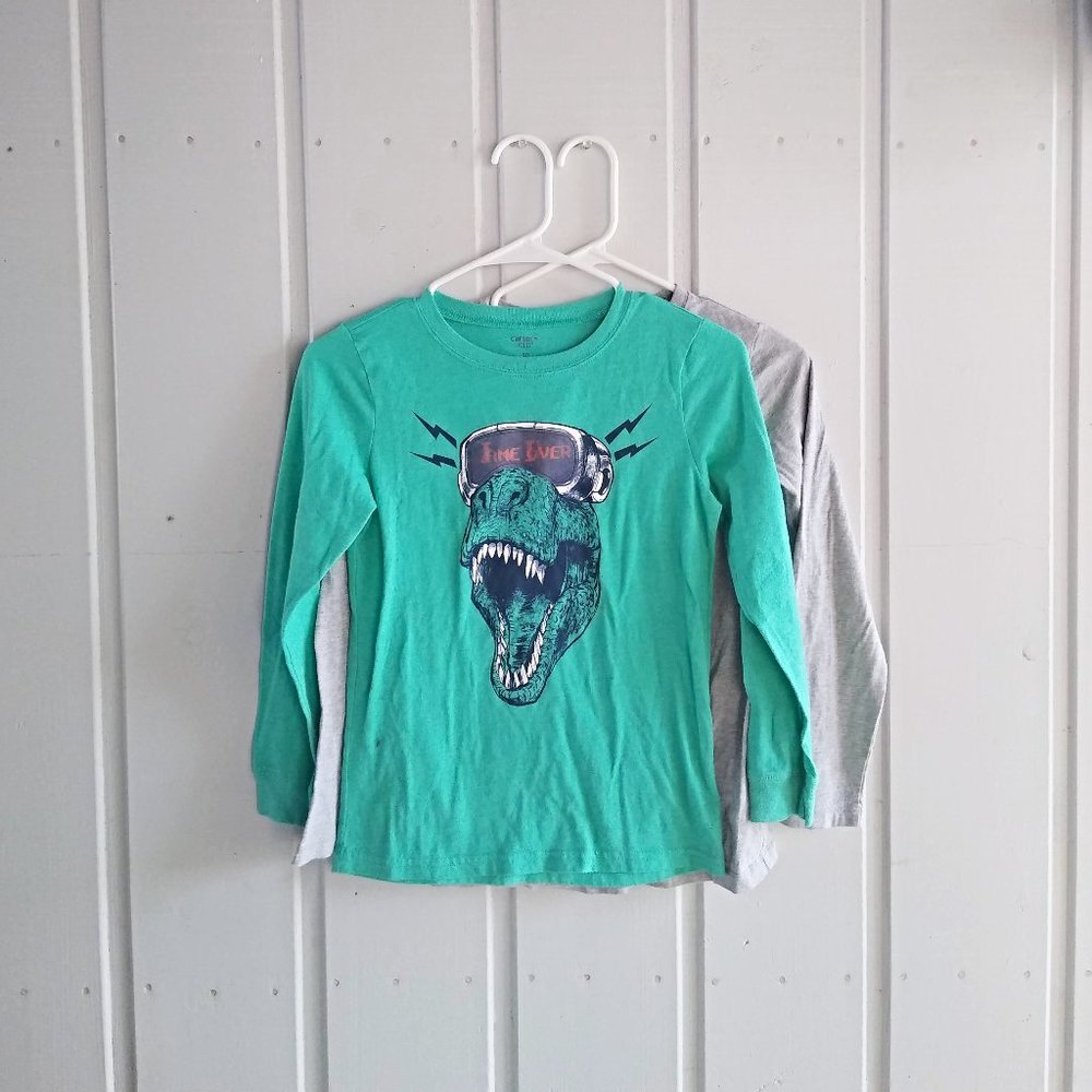 10 Boy's Long Sleeve Gamer Graphic Tees - Set of 2